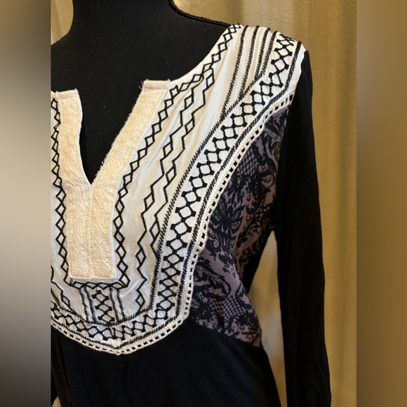 Buckle quarter sleeve shirt with lots of details size S - Picture 4 of 8